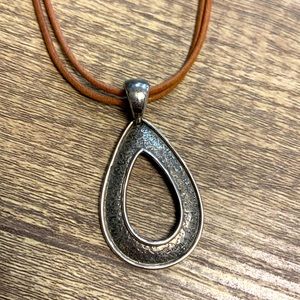 2/$30 Silpada leather and sterling necklace